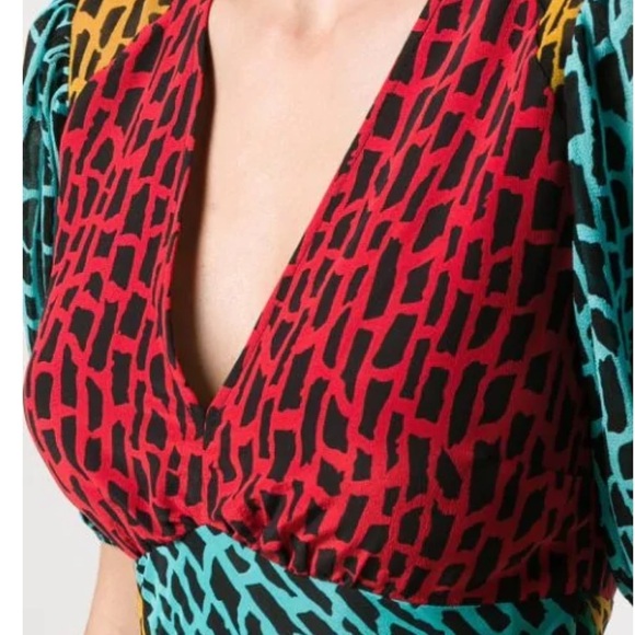 RIXO LONDON Amber Printed Silk Midi Dress - Picture 13 of 13